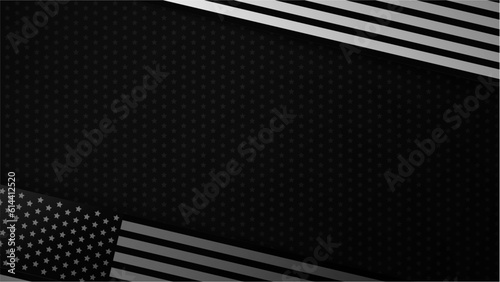 Wallpaper Mural Vector usa waving flag design black background Torontodigital.ca