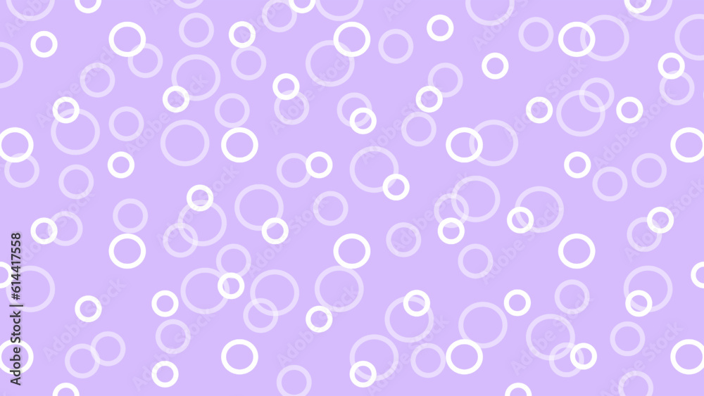 Violet background with white circles