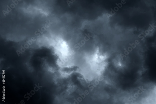 Dark dramatic clouds in the sky (thunderclouds) 