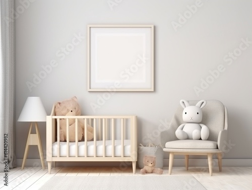 baby child bedroom. Generative AI