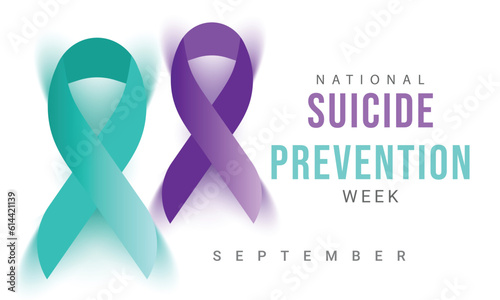 National suicide prevention week. background, banner, card, poster, template. Vector illustration.