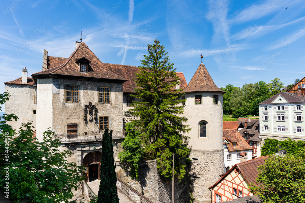 Obraz premium Die Meersburg am Bodensee; Baden-Württemberg; Deutschland