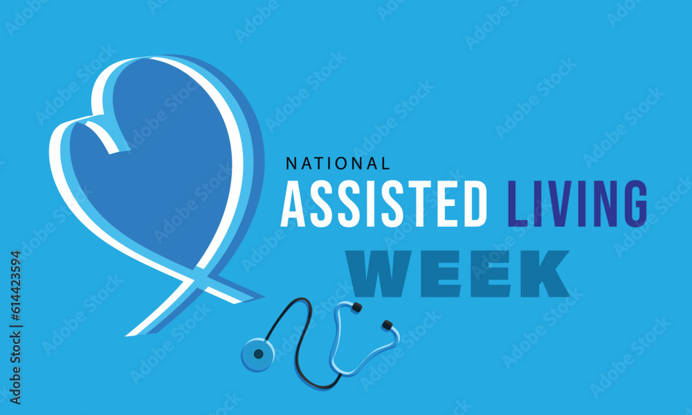 National assisted living week. background, banner, card, poster