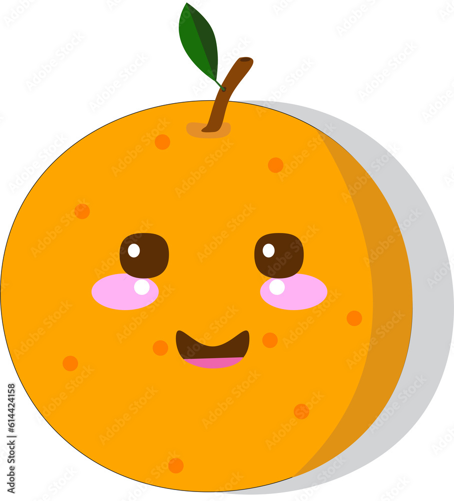 Obraz premium funny orange cartoon