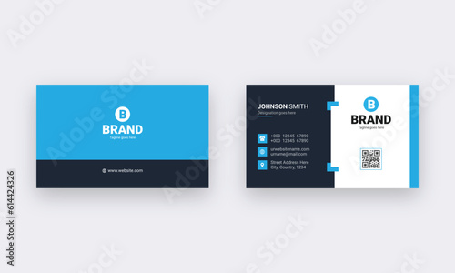 Professional business card design template. (ID: 614424326)