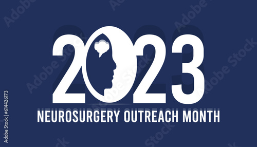 Vector illustration on the theme of Neurosurgery Outreach month observed each year during August. Health awareness vector.