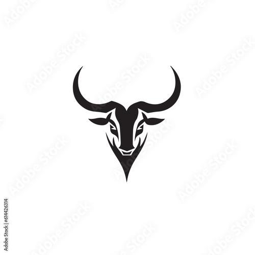 Cow vector illustration, logo style  © Alexey