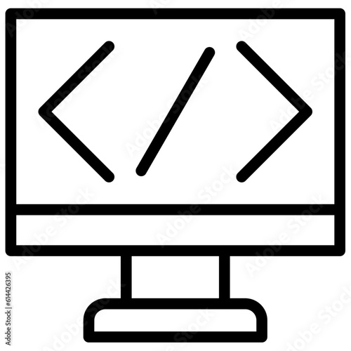Programming code Icon Style
