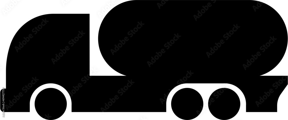 cement truck icon. Black car pictogram cement truck icon. Black car pictogram