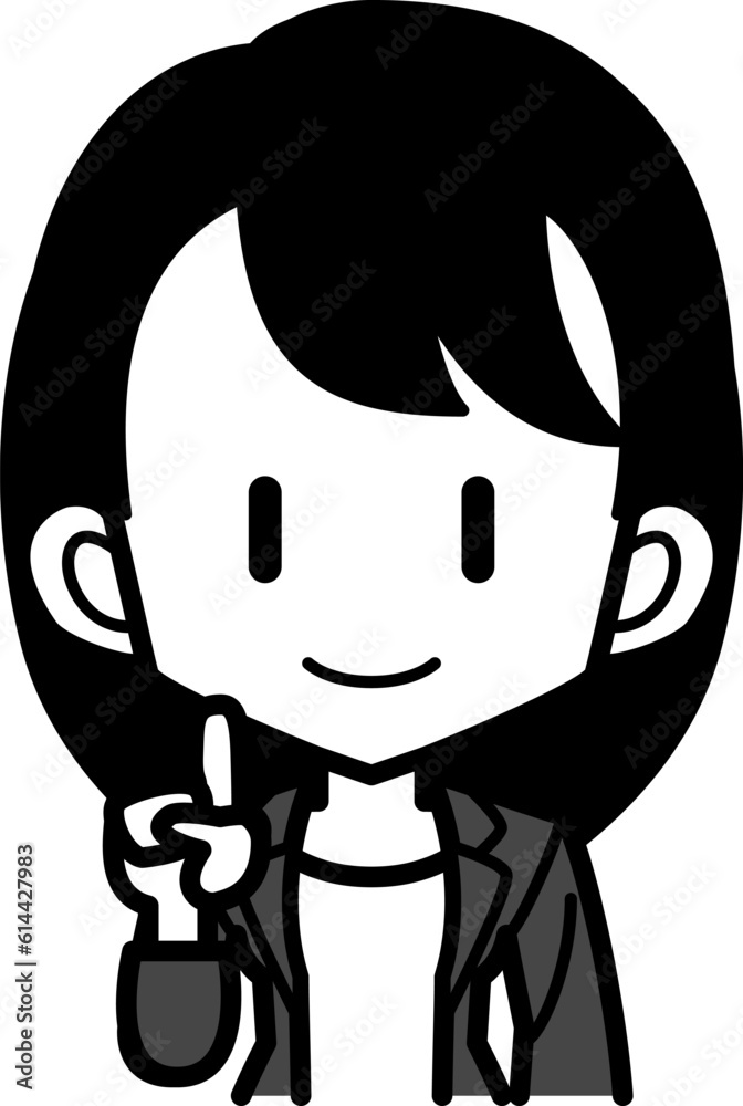 Obraz premium hbスタッフ女性_F_BU_OL11