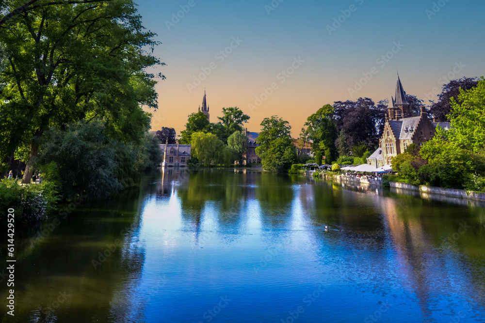 Old town of Brugge in Belgium