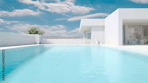 A house with a swimming pool © Absent Satu