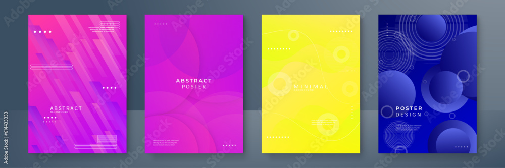 Abstract colorful colourful gradient color curve banner background geometric shape wave