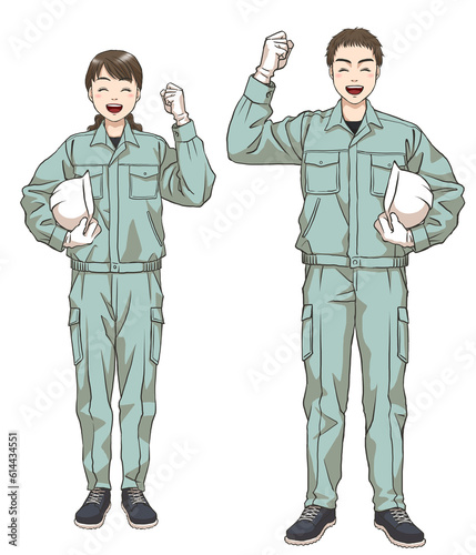 A couple of maintenance staff energized and motivated