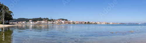 Wide Panoramic view of O Grove city, Pontevedra, Spain on sunny day. High resolution © Formatoriginal