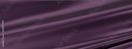Abstract dark purple silk vector background. Luxury white cloth or liquid wave. Abstract fabric texture background. Dark Purple Cloth soft wave. Creases of satin  silk  and Smooth elegant cotton.