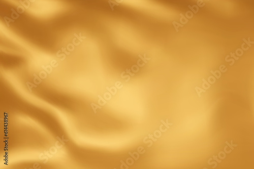 Close-up texture of natural gold silk. Light Golden fabric smooth texture surface background. Smooth elegant gold silk in Sepia toned. Texture, background, pattern, template. 3D vector illustration. © vensto