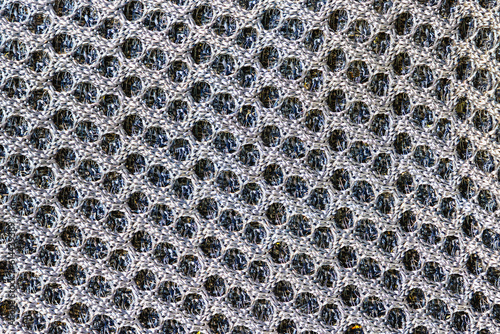 Close-up background of summer braided synthetic footwear texture