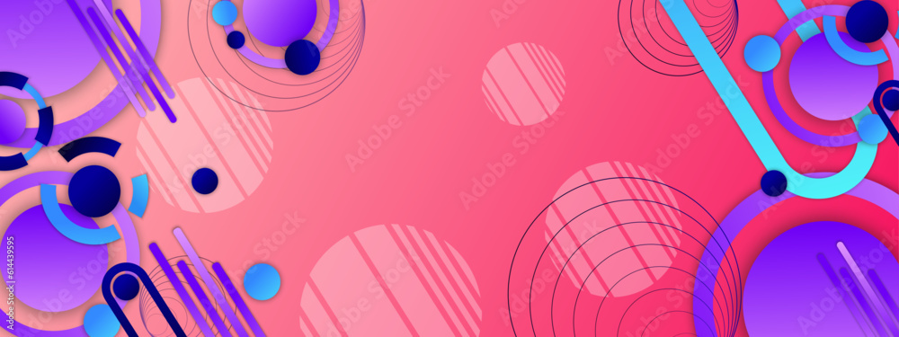 Fototapeta premium Vector geometric background banner colorful colourful abstract