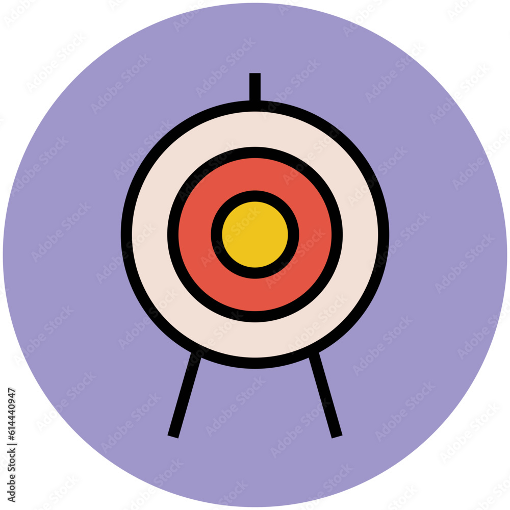 Pencil and scale, flat rounded icon of stationery 