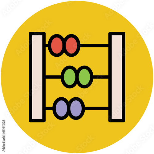 A well-designed flat icon of abacus 