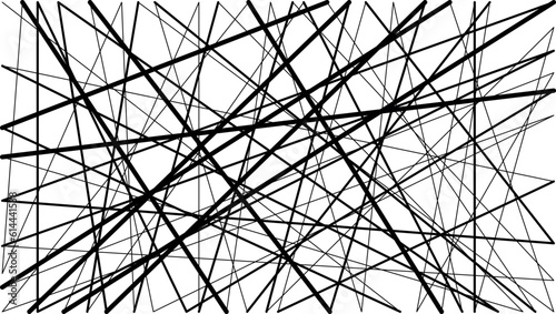 Random chaotic lines. Abstract geometric art with random, chaotic lines.