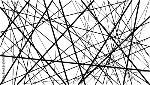 Random chaotic lines. Abstract geometric art with random, chaotic lines.