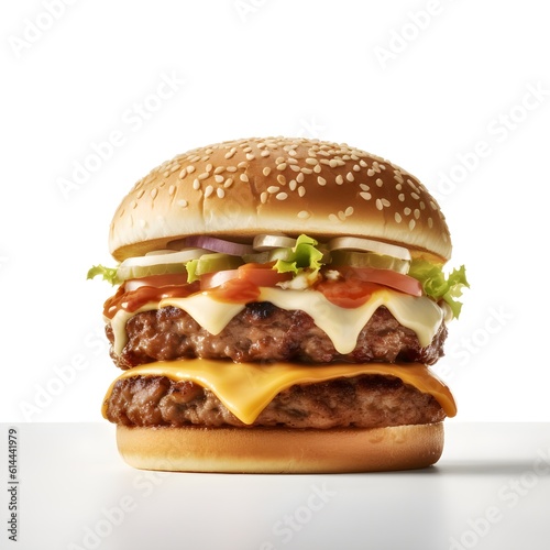 Tempting Taste Sensation: Irresistible Cheeseburger on a Bun