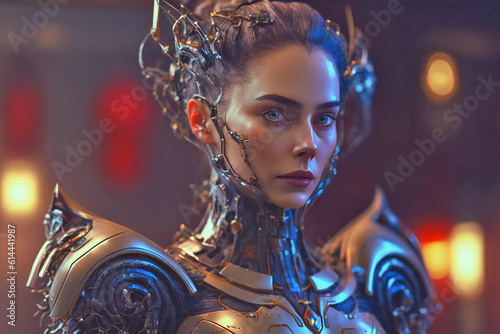     ultrarealistic portrait of a robot girl enormous lip photo