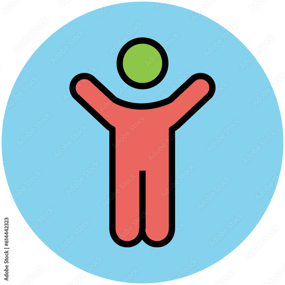 A trendy flat icon of family A trendy flat icon of family
