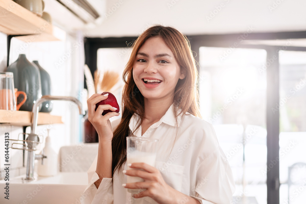 Activity at home leisure lifestyle concept, Young woman in cloth Activity at home leisure lifestyle concept, Young woman in cloth