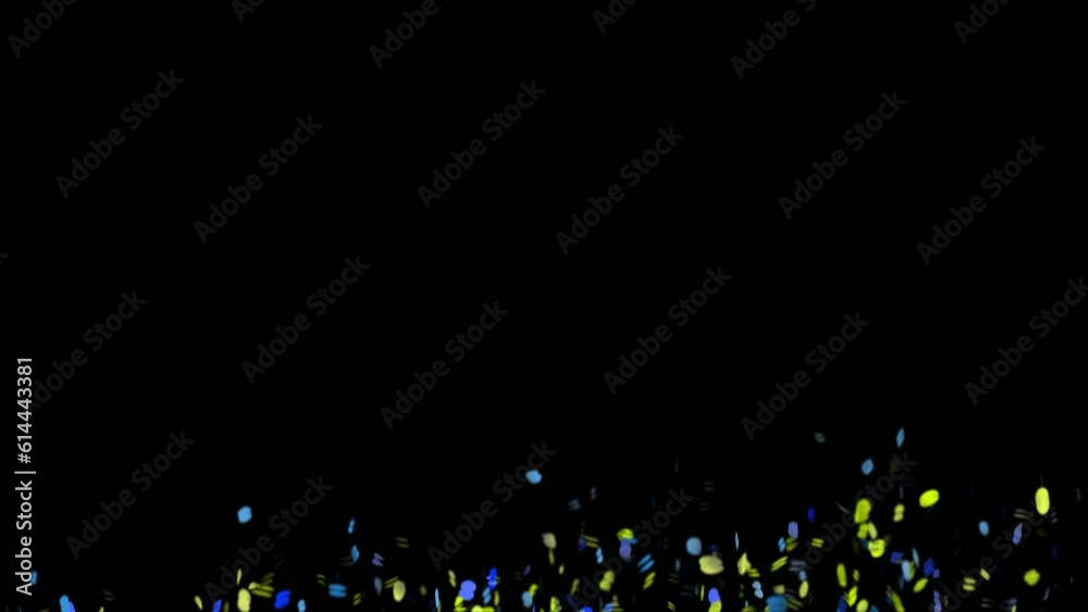 Confetti, animation, blue yellow Confetti, animation, blue yellow