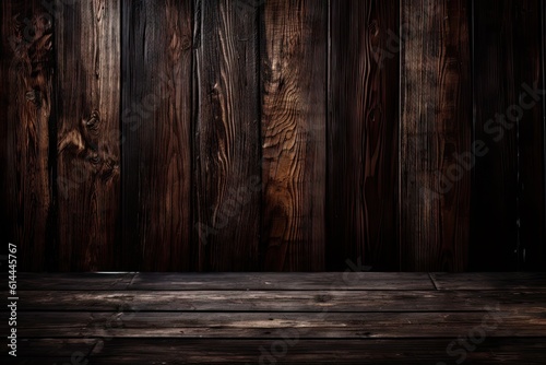 Vintage dark wood plank background. Rustic and abstract texture