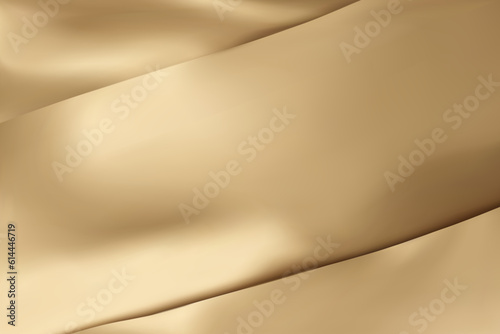The luxury of gold fabric texture background. Closeup of rippled silk fabric. Stacked silk fabrics. Gold background. 3D vector illustration.
