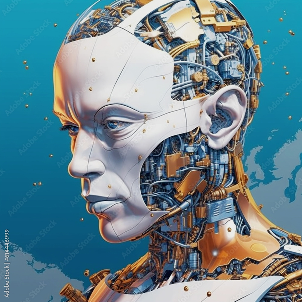 Artificial Intelligence Robot Face Futuristic Concept Generative Ai Stock Illustration Adobe Artificial Intelligence Robot Face Futuristic Concept Generative Ai Stock Illustration Adobe