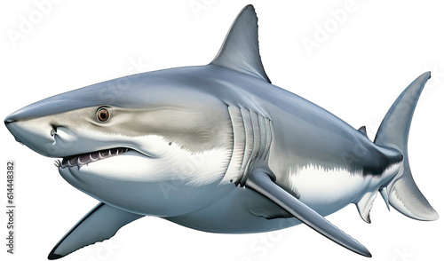 Watercolor shark transparent background