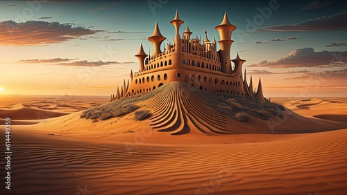 Castello surreale nel deserto
