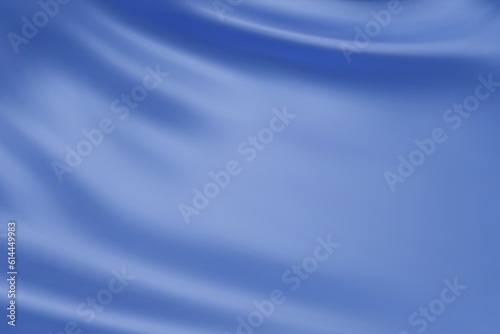 Close-up texture of dark blue silk. Dark blue fabric smooth texture surface background. Smooth elegant blue silk in Sepia toned. Texture, background, pattern, template. 3D vector illustration.