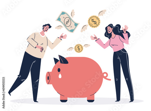 Drop financial crisis stock investment business bankruptcy budget concept. Vector design graphic illustration