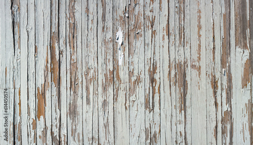 Old wooden wall with white surface for decorative wall covering