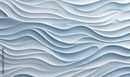  an abstract background with wavy lines and curves in blue and white colors, with a white background that resembles a wavy pattern of white paper. generative ai