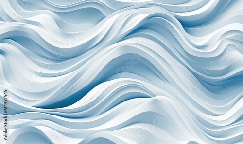  a blue and white wavy background with a wavy pattern on it's surface, with a soft, smooth, wavy, wavy design. generative ai