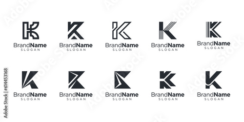 Letter k logo design for various types of businesses and company. Luxury and elegant Letter k