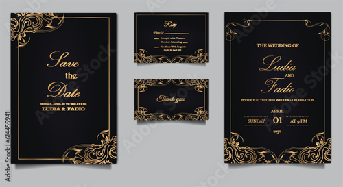 luxury wedding invitation cards