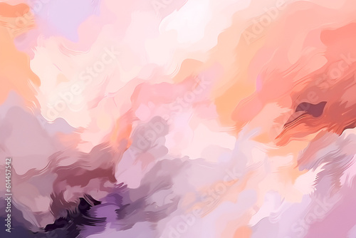 Generative AI. abstract background in pale pink, purple, orange colors in watercolor style.wedding and festive printed products. hobby and craft style