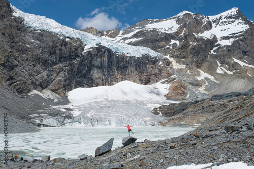 The Fellaria Glacier and its lake