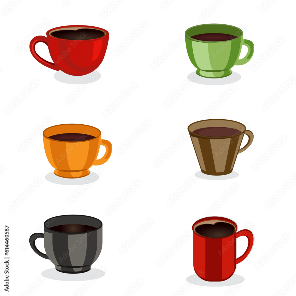 3d Vector Realistic Different Design Cup Of Coffee In White Background. Coffee Cup With Cap Icon Vector Set. Different Types Of Illustration Coffee Drinks Set. 3d Vector Realistic Different Design Cup Of Coffee In White Background. Coffee Cup With Cap Icon Vector Set. Different Types Of Illustration Coffee Drinks Set.