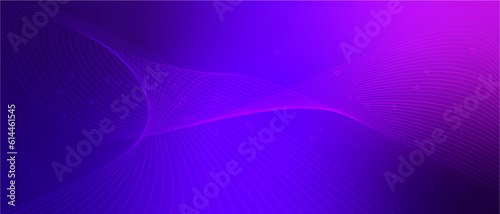 Abstract purple background with glowing wave for streaming or gamer. Vector illustration.