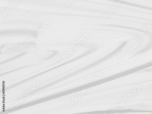 Clean fashion soft fabric textile woven beautiful abstract smooth curve shape decorative white and gray background