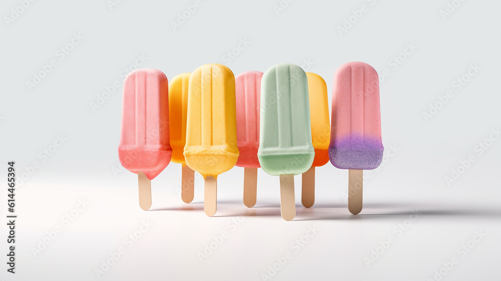 popsicle ice cream on white background popsicle ice cream on white background